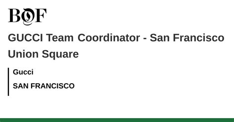 gucci team coordinator salary